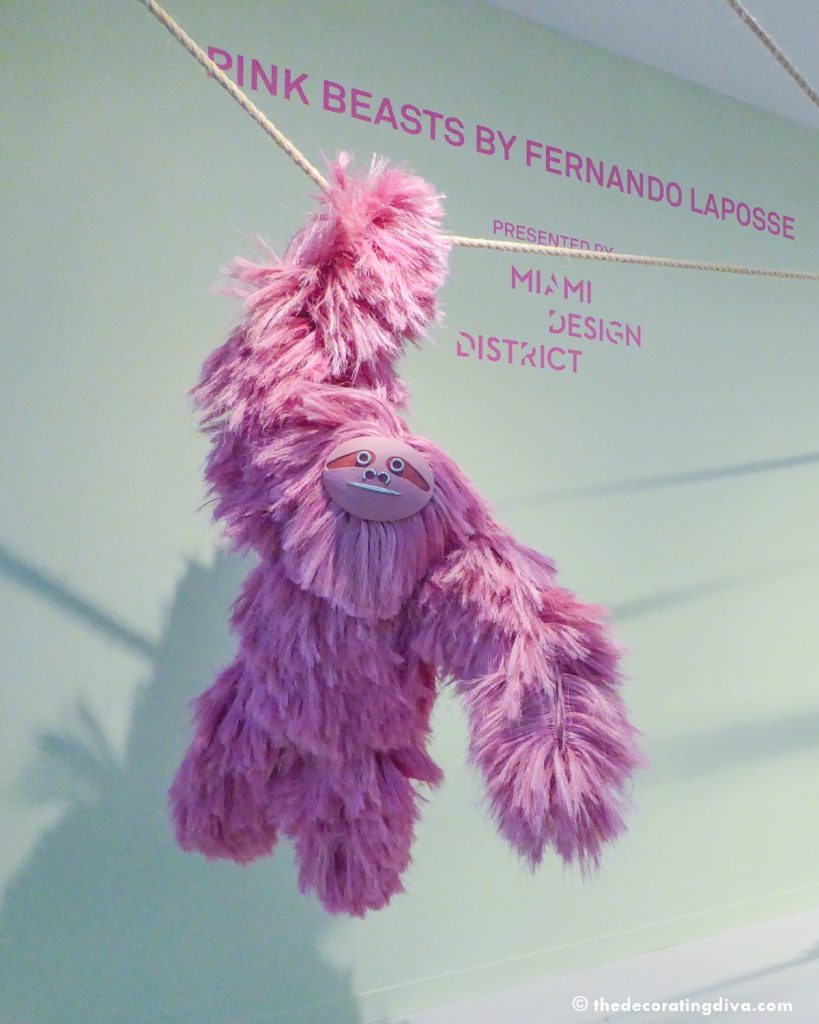 fernando laposse's naturally-dyed pink beasts at the miami design